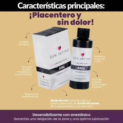 Lubricante Intimo Anal Desensibilizante 130ml
