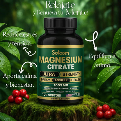 Citrato De Magnesio Satoomi x 100 Cápsulas