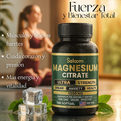 Citrato De Magnesio Satoomi x 100 Cápsulas