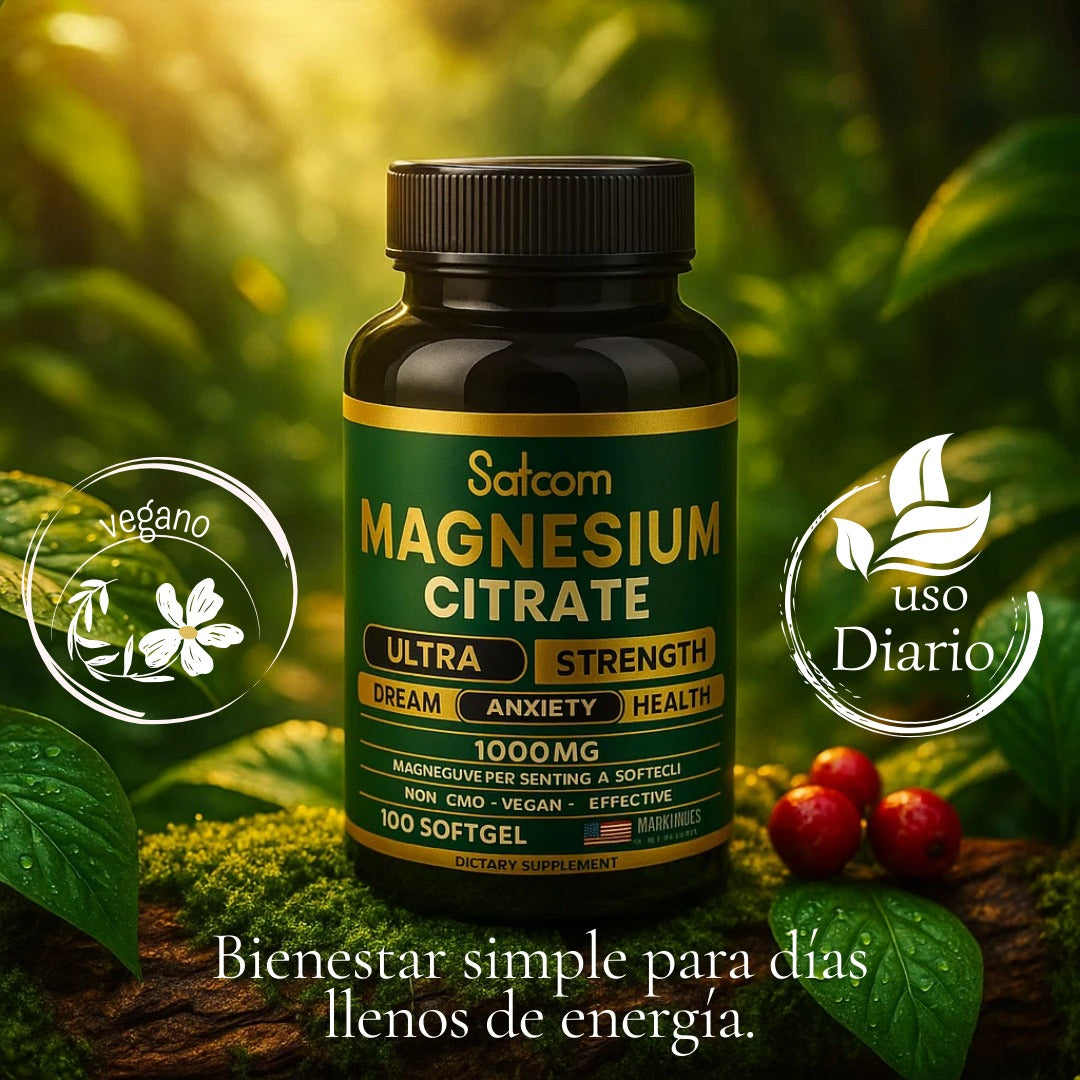Citrato De Magnesio Satoomi x 100 Cápsulas