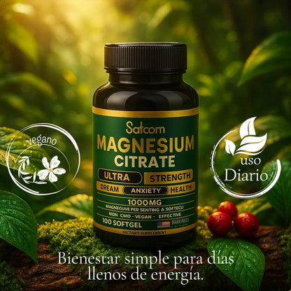 Citrato De Magnesio Satoomi x 100 Cápsulas