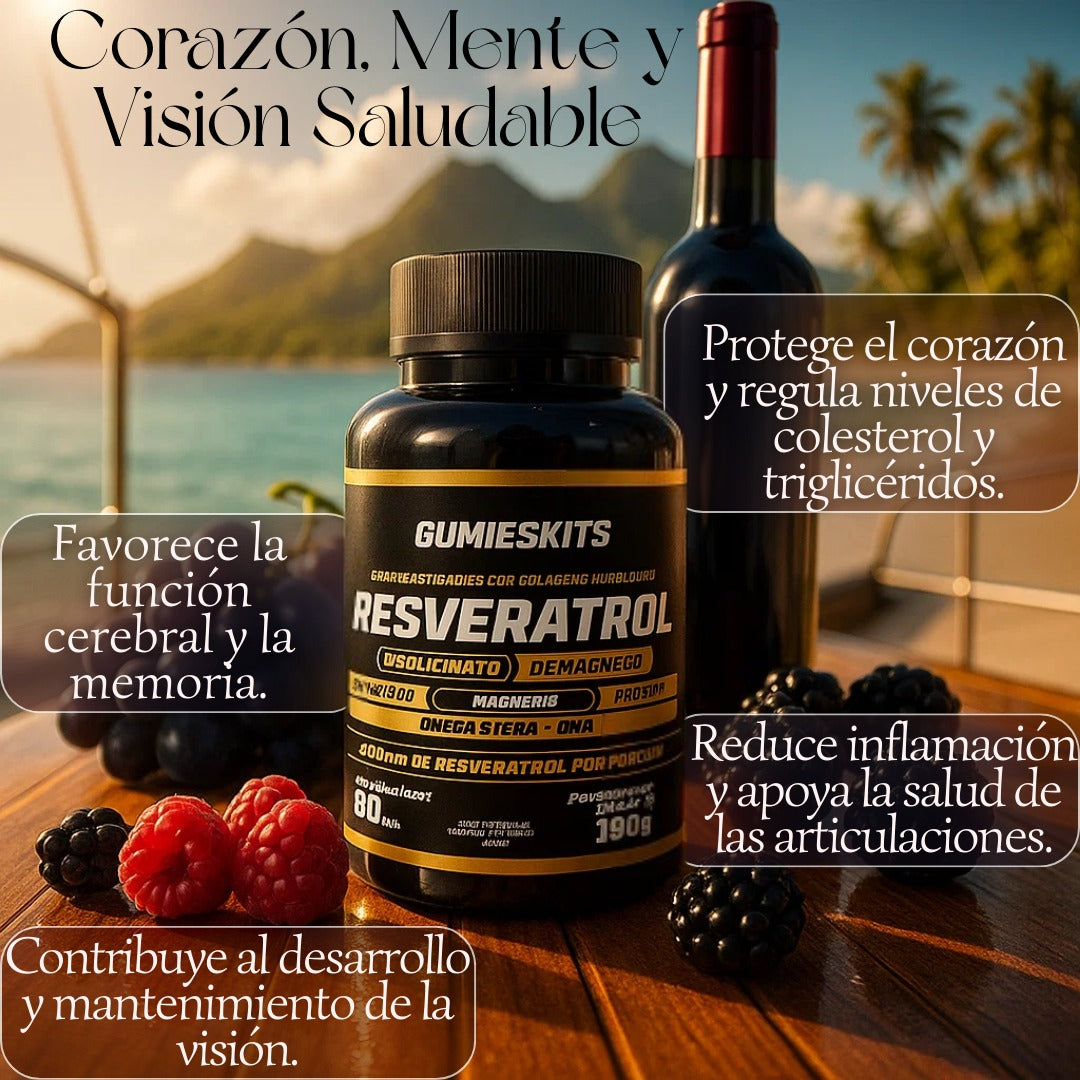 Gomitas De Resveratrol GUMIESKITS X 60 Und.