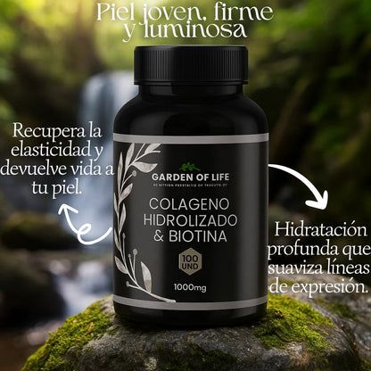 Colágeno Hidrolizado + Biotina x 100 Cápsulas