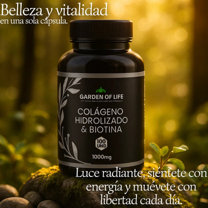 Colágeno Hidrolizado + Biotina x 100 Cápsulas