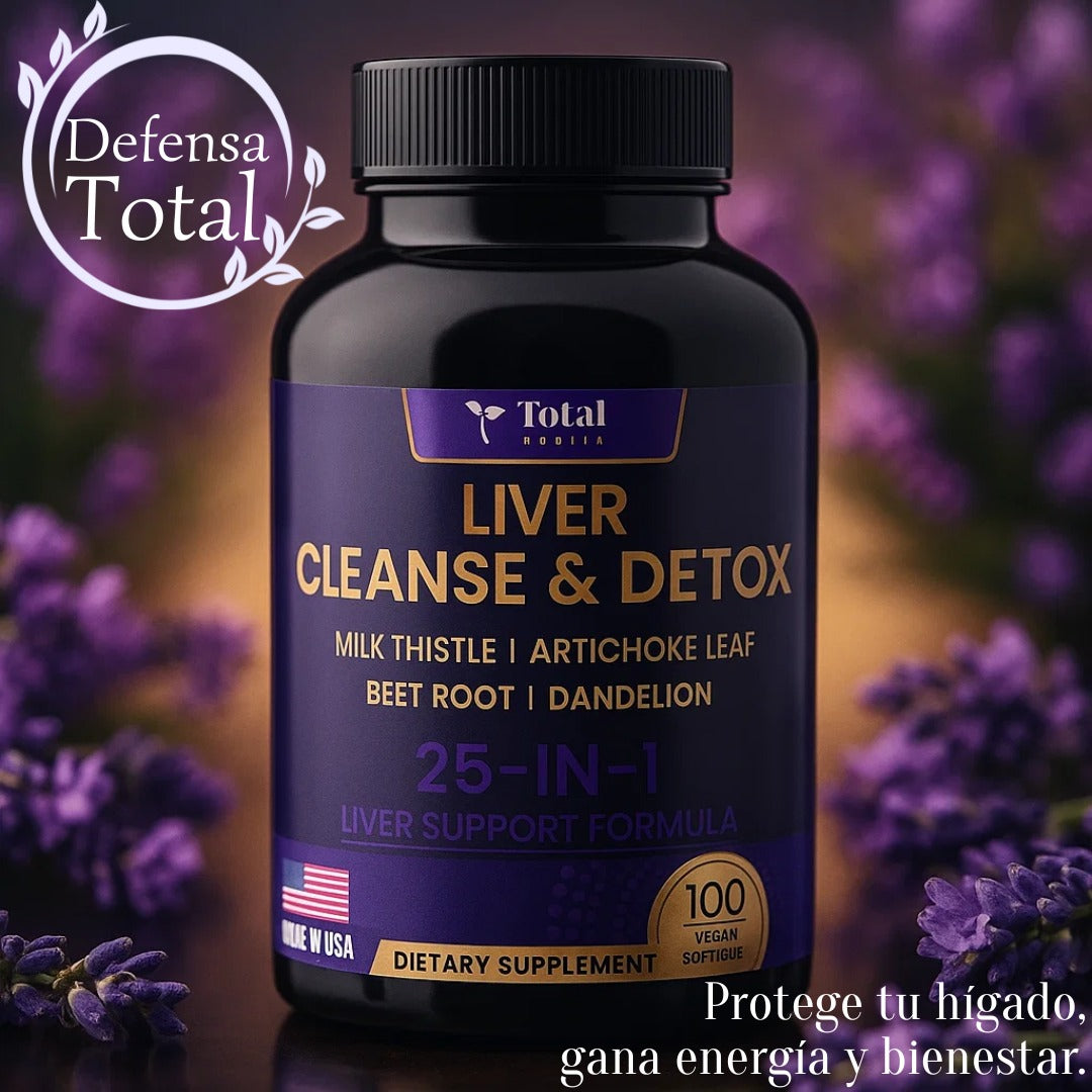 Liver Cleance Detox Total Health x 100 Cápsulas: Limpieza Hepática Natural