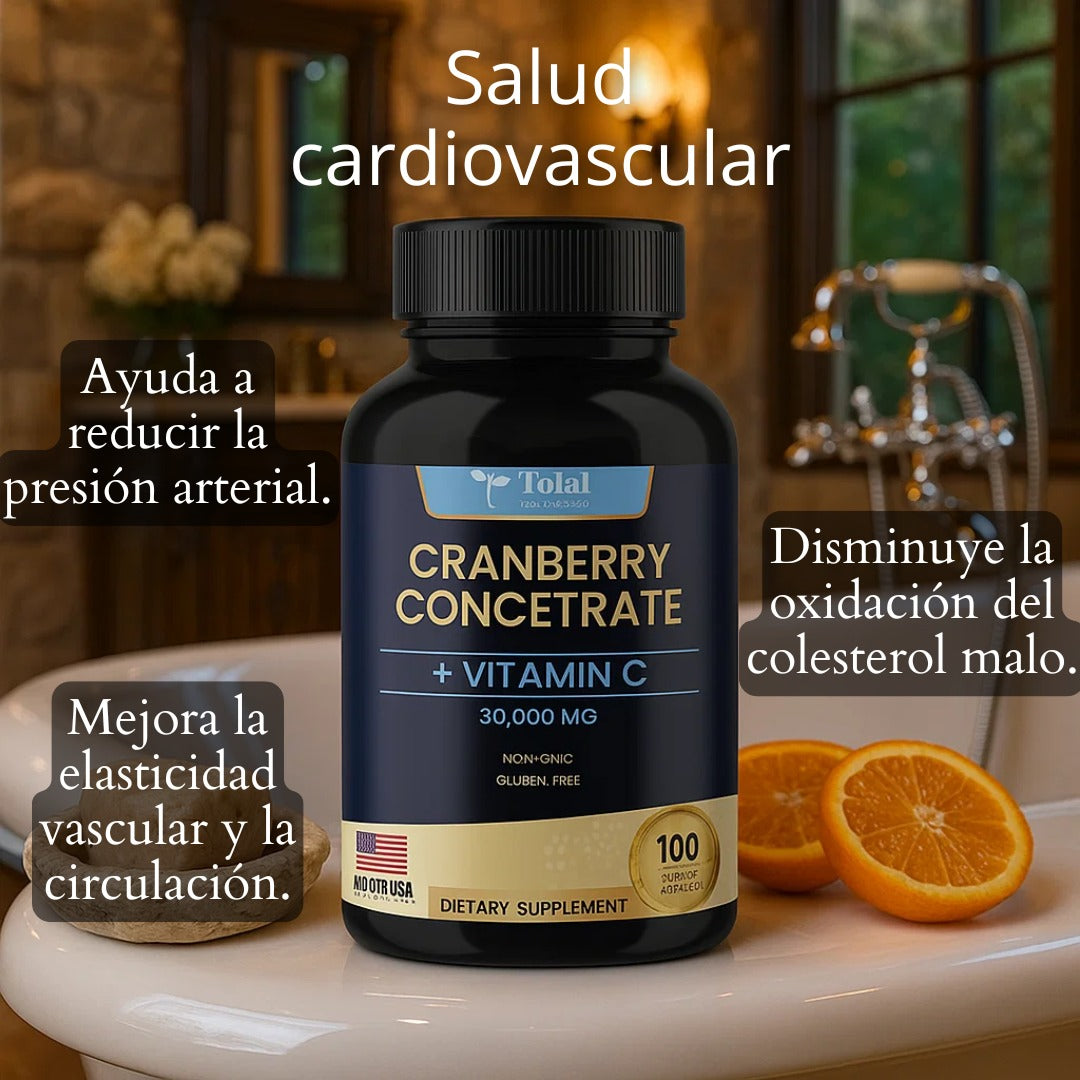 Cranberry Concentrate Total Health x 100 Cápsulas