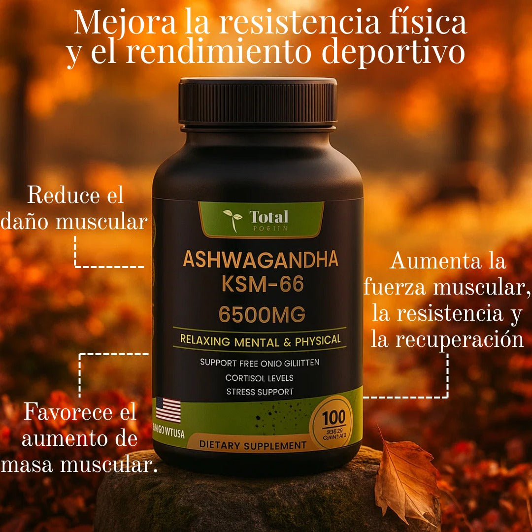 Ashwagandha Total Health x 100 Cápsulas: Relajación Mental Y Física