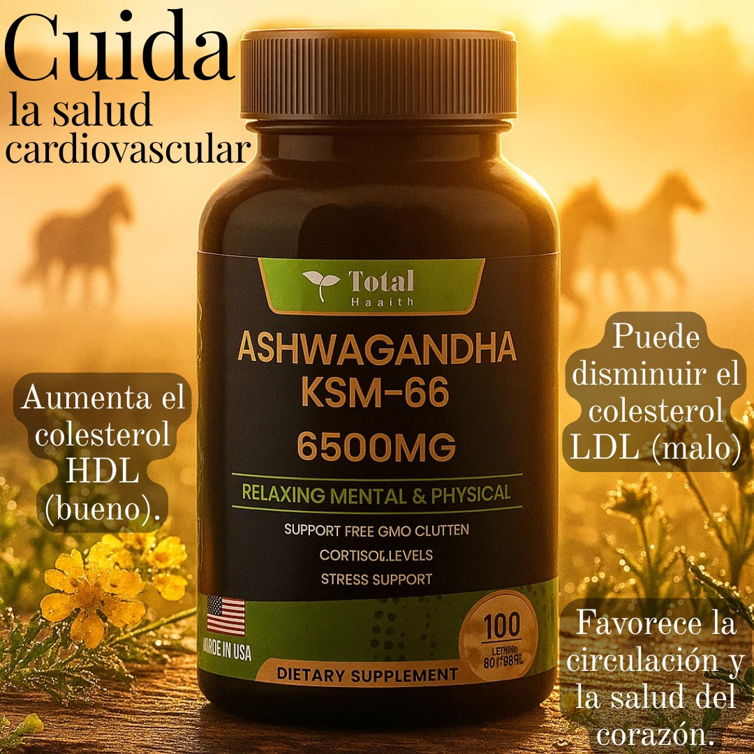 Ashwagandha Total Health x 100 Cápsulas: Relajación Mental Y Física
