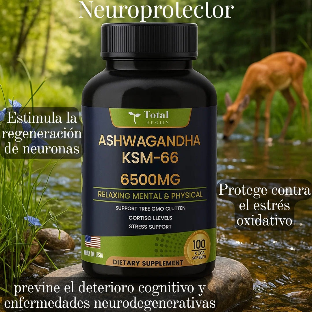 Ashwagandha Total Health x 100 Cápsulas: Relajación Mental Y Física