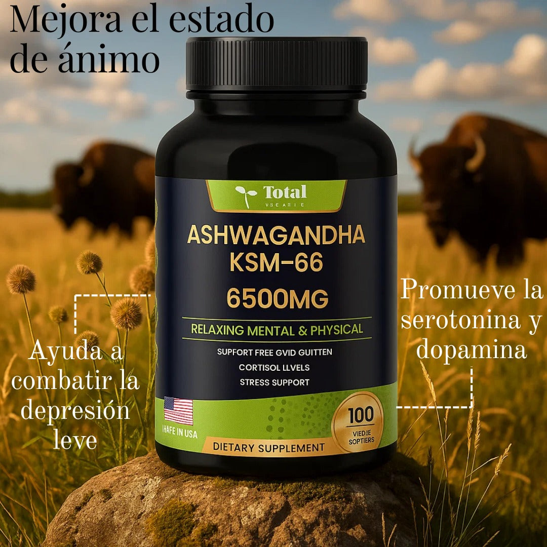 Ashwagandha Total Health x 100 Cápsulas: Relajación Mental Y Física