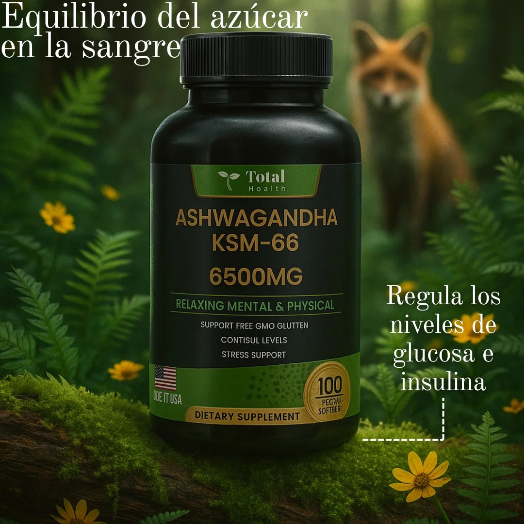 Ashwagandha Total Health x 100 Cápsulas: Relajación Mental Y Física