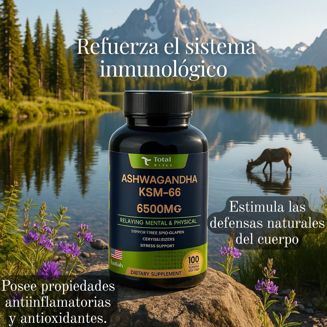 Ashwagandha Total Health x 100 Cápsulas: Relajación Mental Y Física