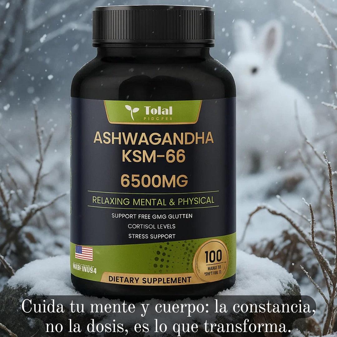 Ashwagandha Total Health x 100 Cápsulas: Relajación Mental Y Física